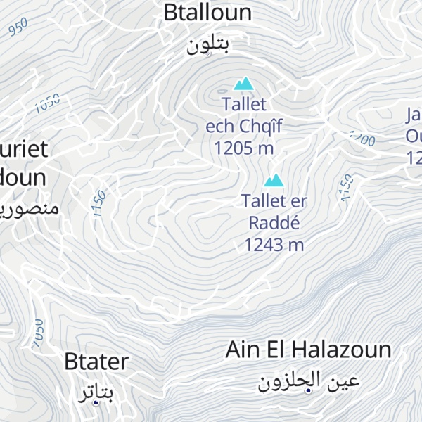 Map of Tallet Chajret el Haoua