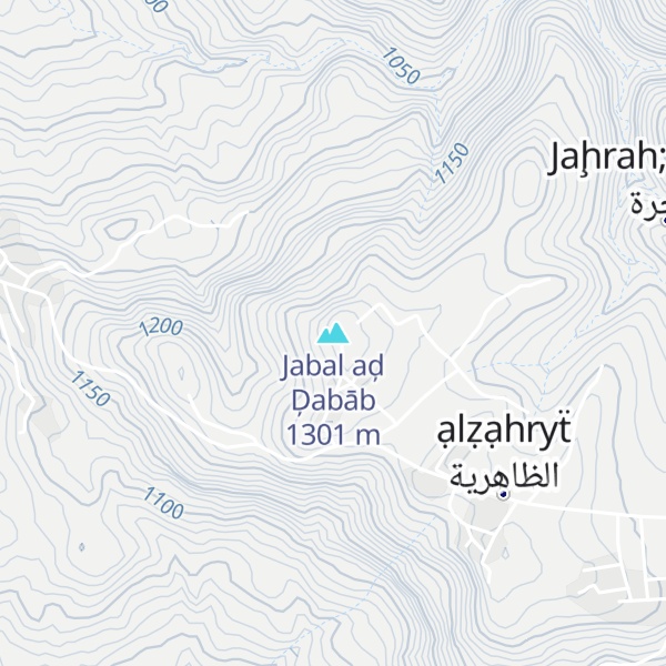 Map of Jabal aḑ Ḑabāb