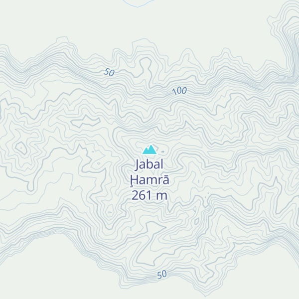 Map of Jabal Ḩamrā