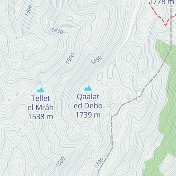 Map of Qaalat ed Debb