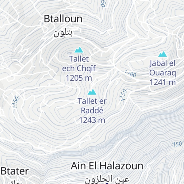 Map of Tallet er Raddé