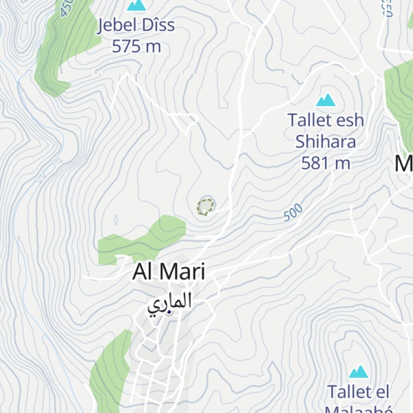Map of Tallet esh Shaayre