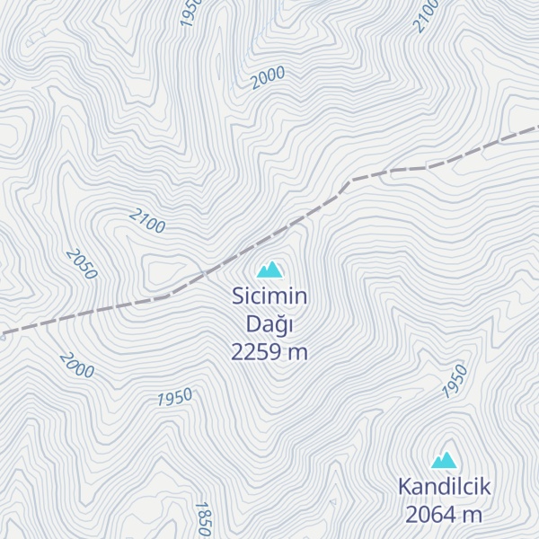 Map of Sicimin Dağı