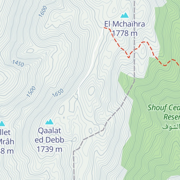 Map of Ech Choûné