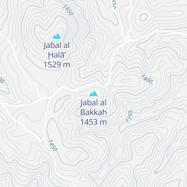 Map of Jabal al Bakkah