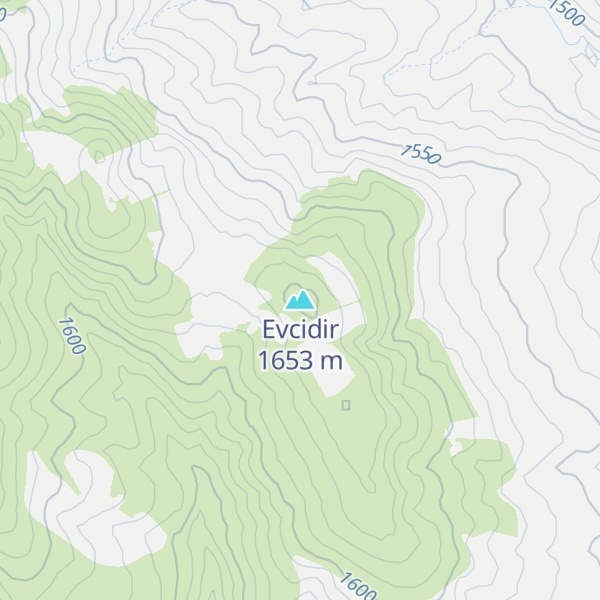 Map of Evcidir