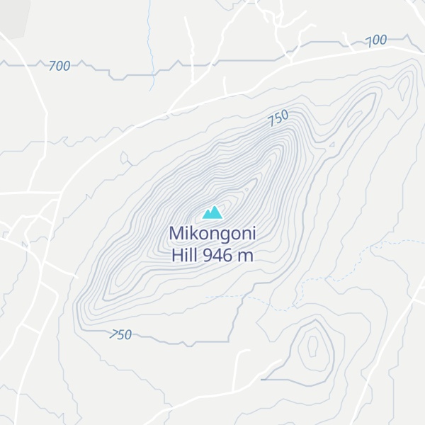 Map of Mikongoni Hill