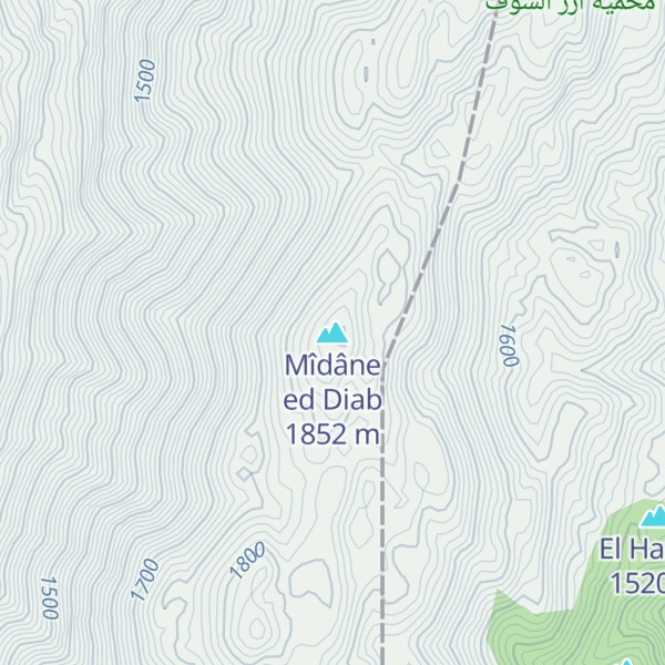 Map of Mîdâne ed Diab