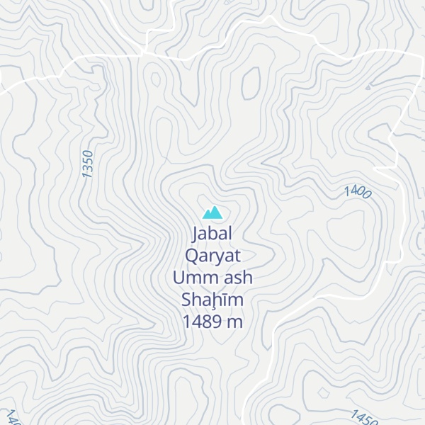 Map of Jabal Qaryat Umm ash Shaḩīm