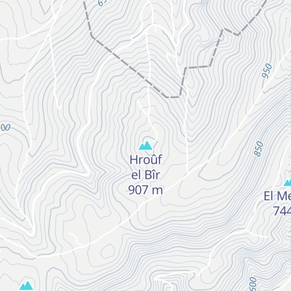 Map of Hroûf el Bîr