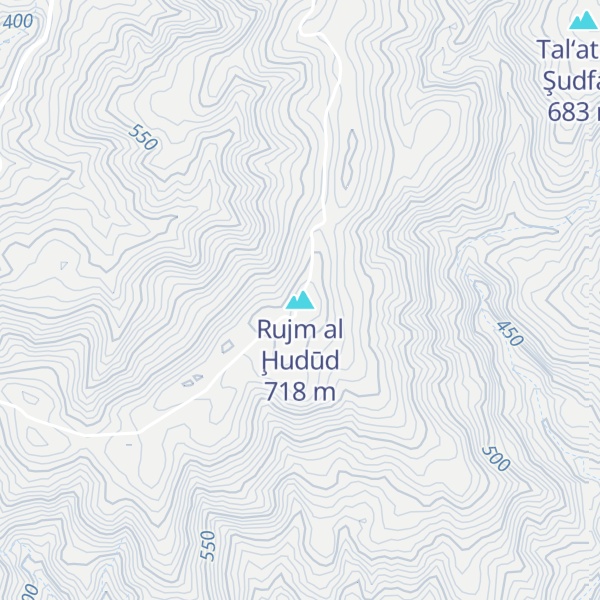Map of Rujm al Ḩudūd