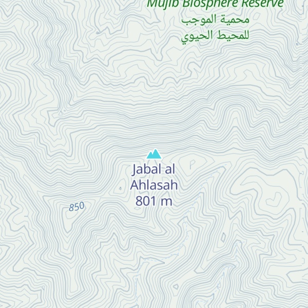 Map of Jabal al Ahlasah