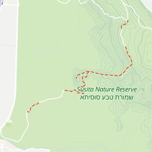Map of Qeren `En Gev