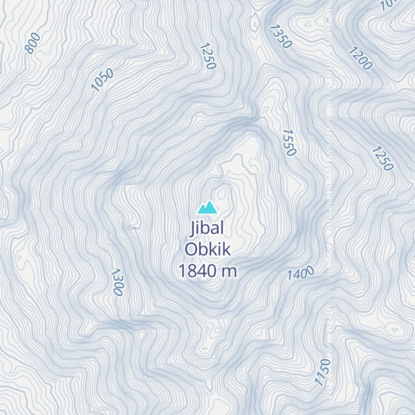 Map of Jibal Obkik