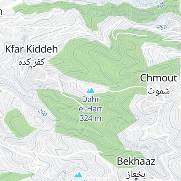Map of Dahr el Harf