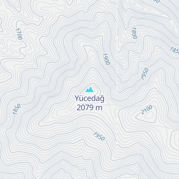 Map of Yücedağ