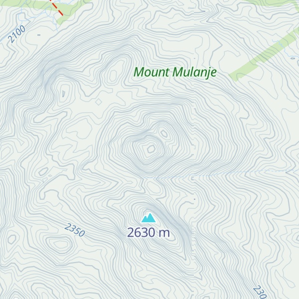 Map of Chinzama Peak
