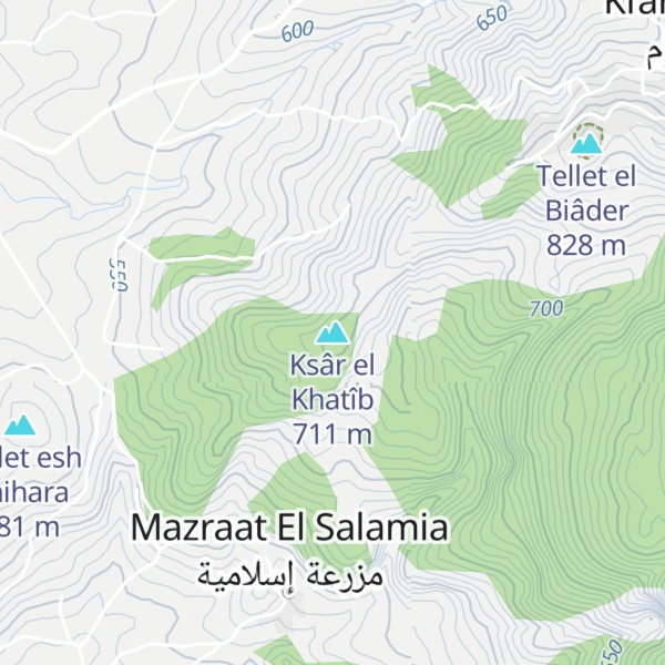 Map of Ksâr el Khatîb