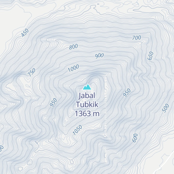 Map of Jabal Tubkik