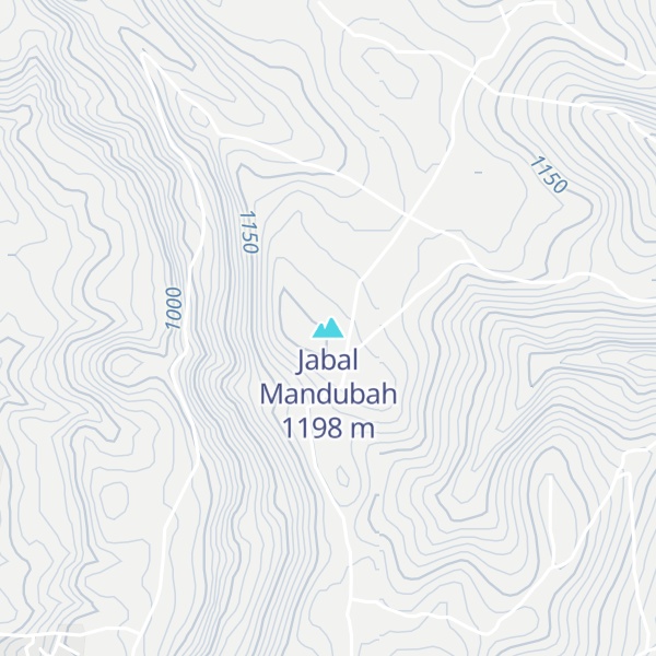 Map of Jabal Mandubah