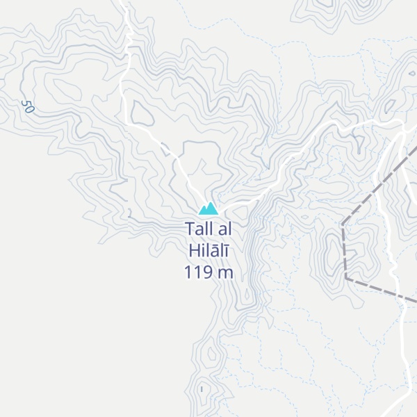 Map of Tall al Hilālī