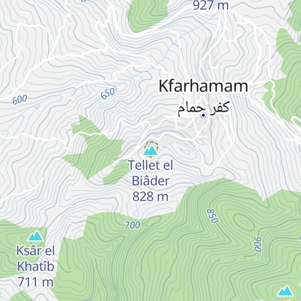 Map of Tellet el Biâder