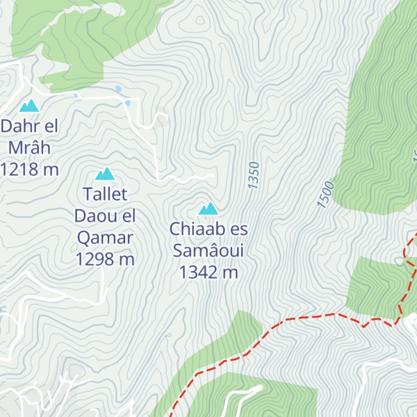 Map of Chiaab es Samâoui