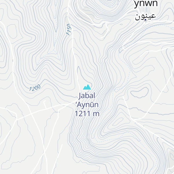 Map of Jabal ‘Aynūn
