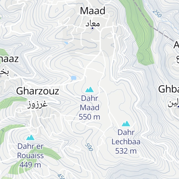 Map of Dahr Maad
