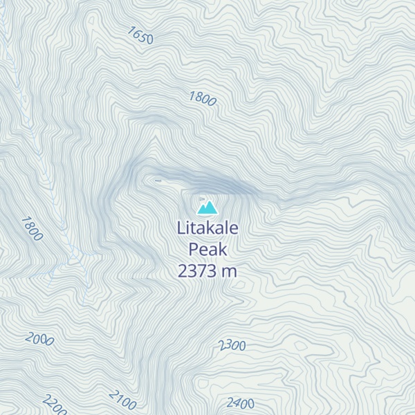 Map of Litakale Peak