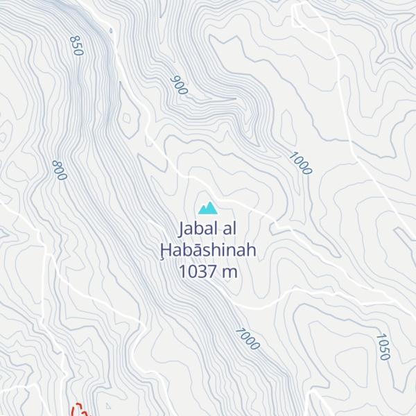 Map of Jabal al Ḩabāshinah