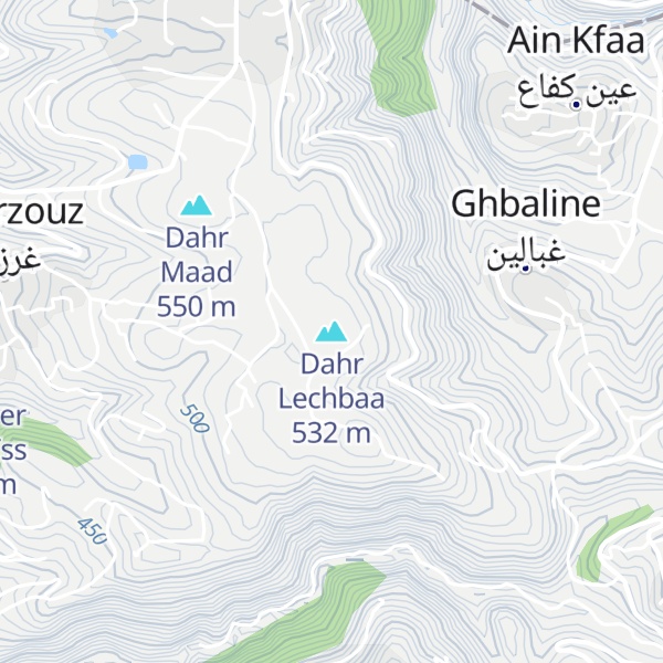 Map of Dahr Lechbaa