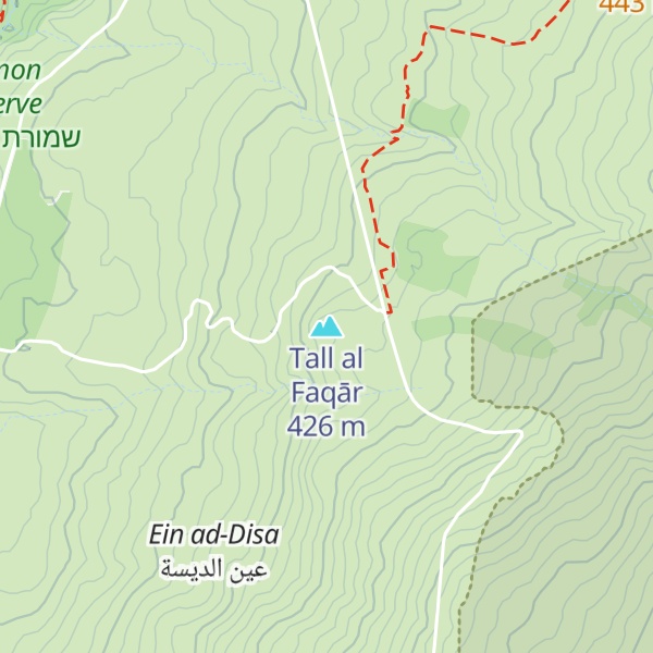 Map of Tall al Faqār