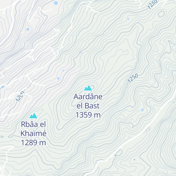 Map of Aardâne el Bast
