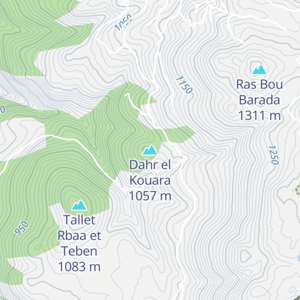 Map of Dahr el Kouara