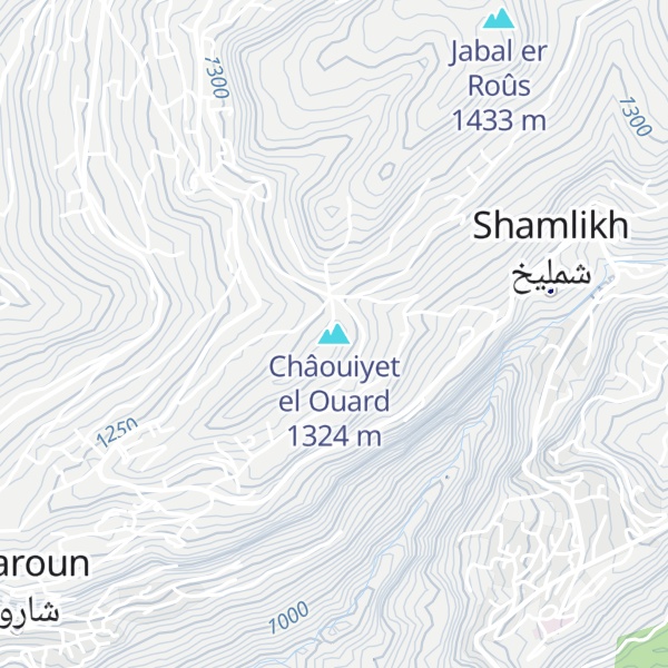 Map of Châouiyet el Ouard