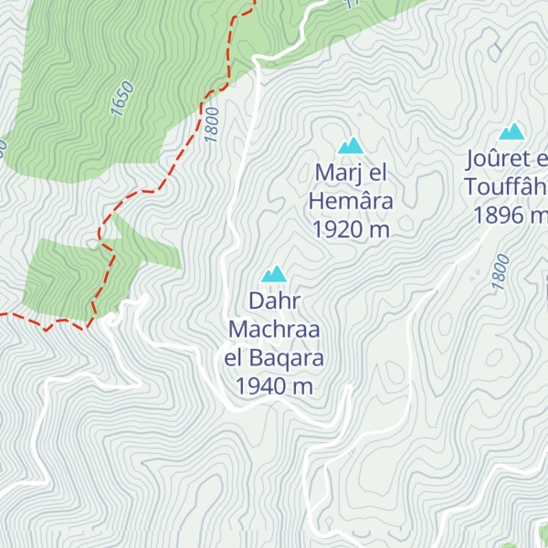 Map of Dahr Machraa el Baqara