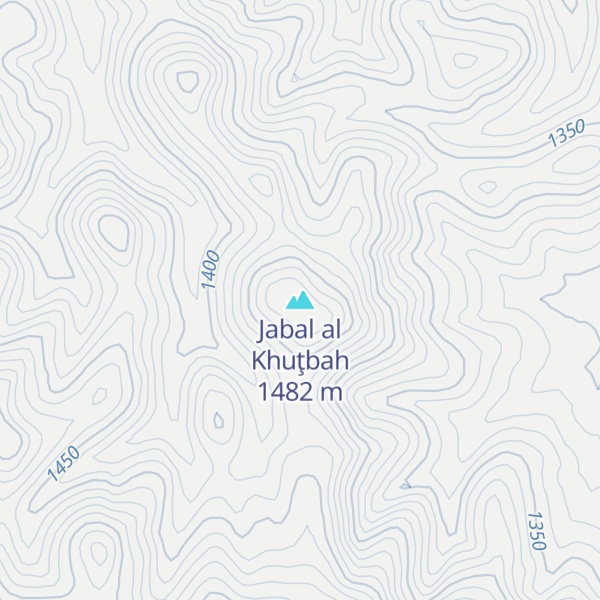 Map of Jabal al Khuţbah