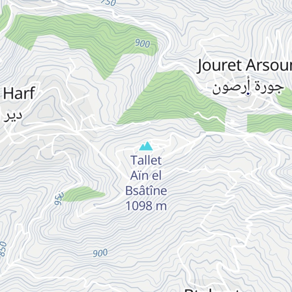Map of Tallet Aïn el Bsâtîne