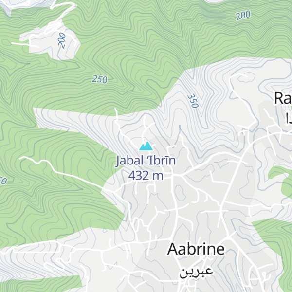 Map of Jabal ‘Ibrīn