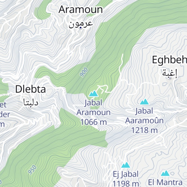 Map of Jabal Aramoun