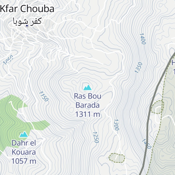 Map of Ras Bou Barada
