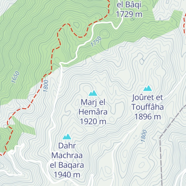 Map of Marj el Hemâra
