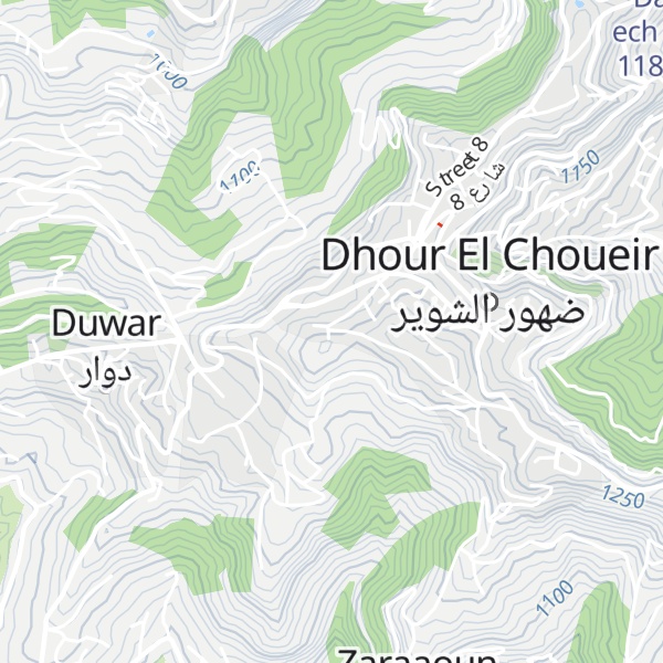 Map of Harf ech Charâké