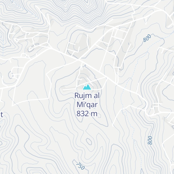 Map of Rujm al Mi‘qar