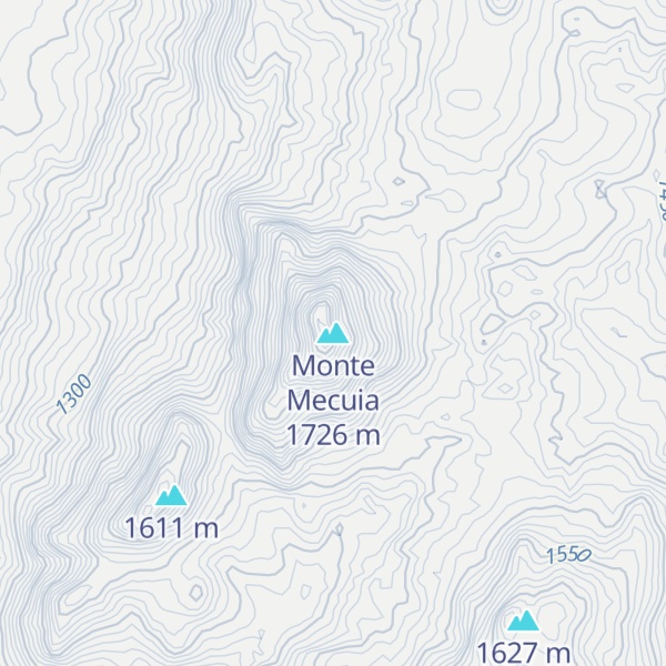 Map of Monte Mecuia
