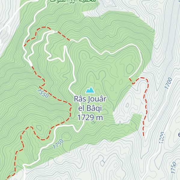 Map of Râs Jouâr el Bâqi