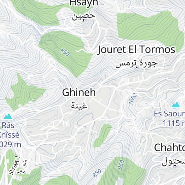 Map of Jabal Kneisseh