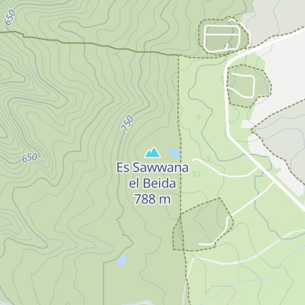 Map of Es Sawwana el Beida