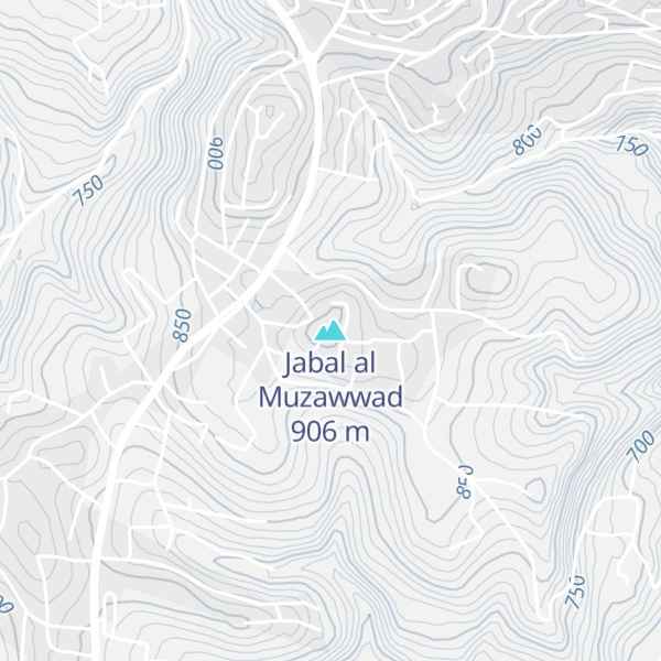 Map of Jabal al Muzawwad
